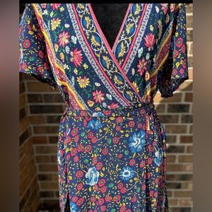 Zesica | Dresses | Zesica Womens Summer 223 Bohemian Floral Wrap Around ...